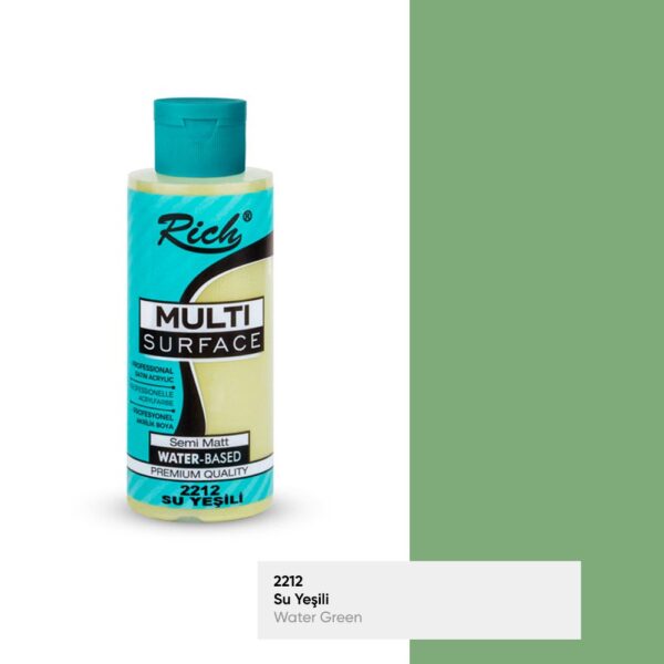 Rich Multisurface 120 ml su yeşili akrilik boya