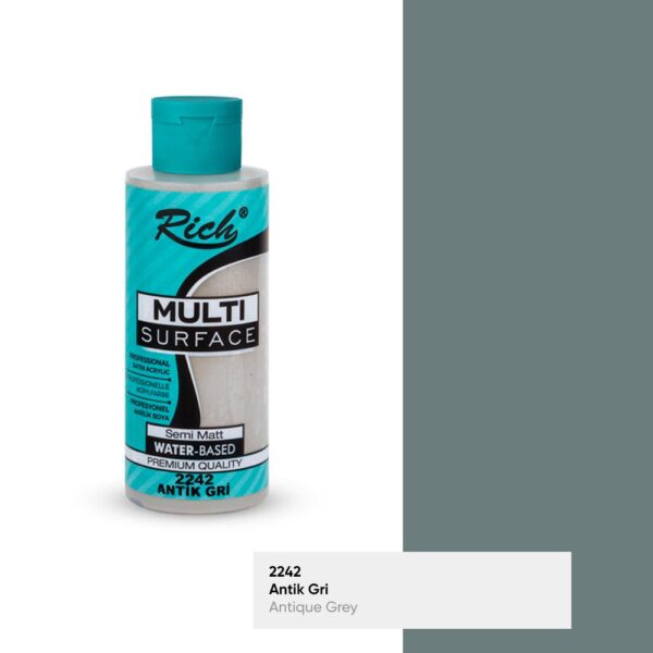 Rich Multisurface 120 ml antik gri akrilik boya