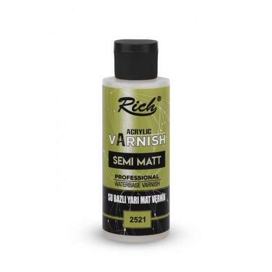 Rich Acrylic Su Bazlı Yarı Mat Vernik 120 cc