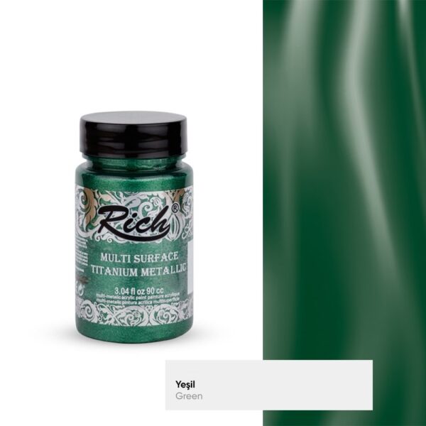 Rich Titanium Metalic Yeşil boya 90 cc