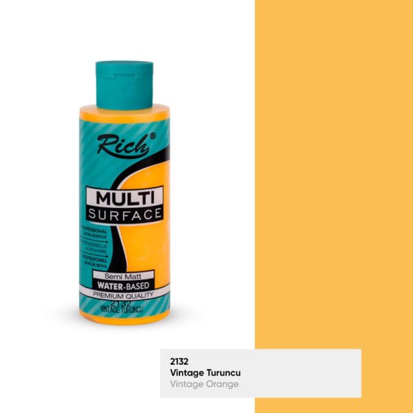 Rich Multisurface 120 ml vintage turuncu akrilik boya