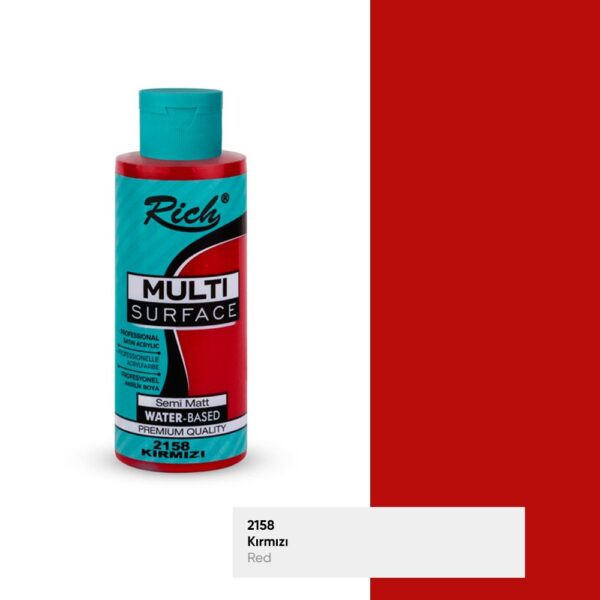 Rich Multisurface 120 ml kırmızı akrilik boya