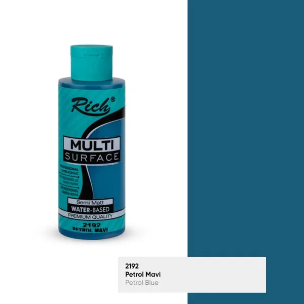 Rich MultiSurface 120 ml Petrol Mavi akrilik boya
