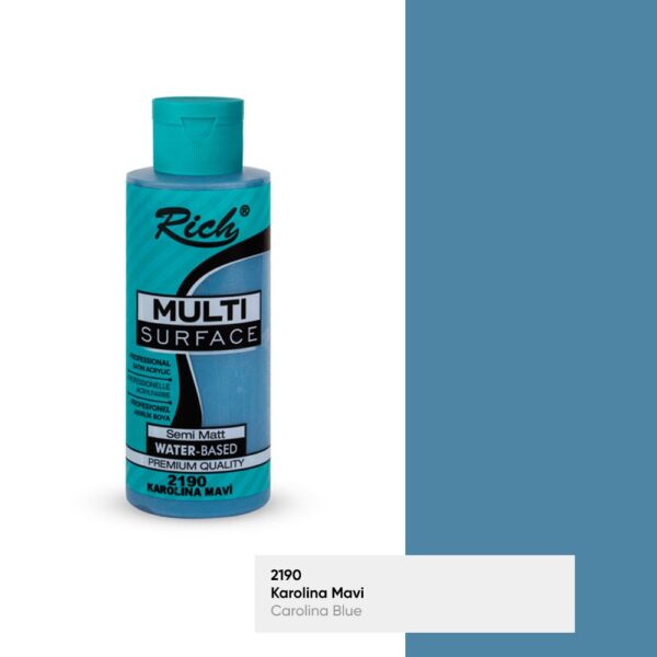 Rich Multisurface 120 ml karolina mavi akrilik boya