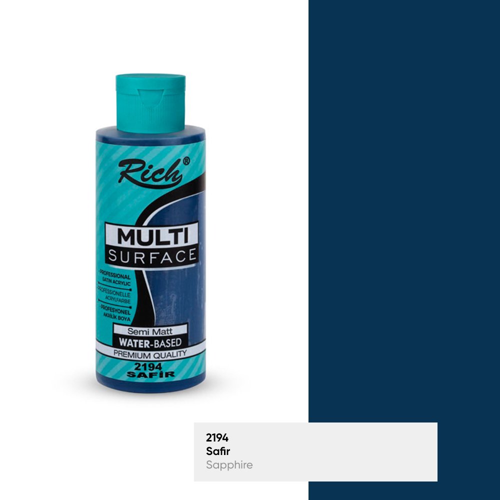 Rich Multisurface 120 ml safir akrilik boya