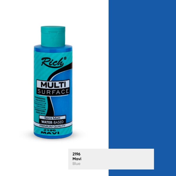 Rich Multisurface 120 ml mavi akrilik boya