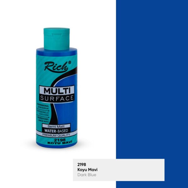 Rich Multisurface 120 ml koyu mavi akrilik boya 120 ml