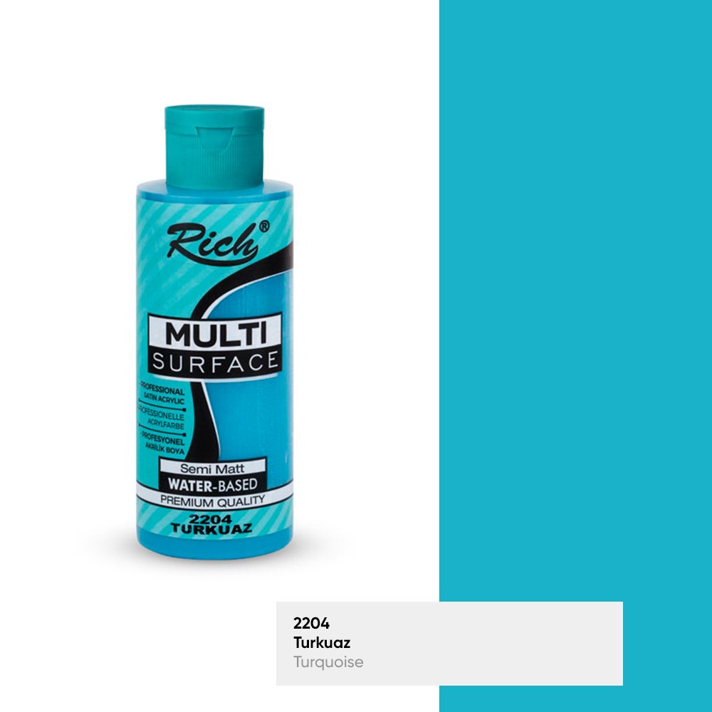 Rich Multisurface 120 ml turkuaz akrilik boya