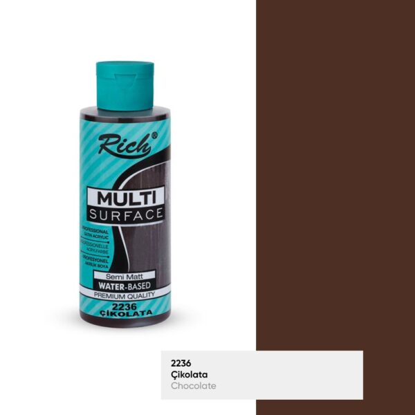 Rich Multisurface 120 ml çikolata akrilik boya