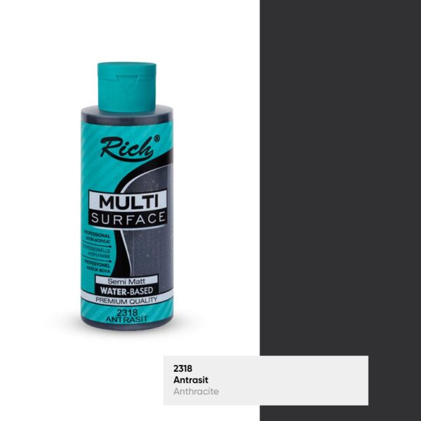 Rich Multisurface 120 ml antrasit akrilik boya