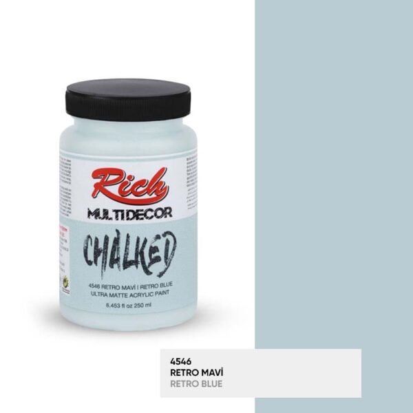 RİCH MULTIDECOR CHALKED RETRO MAVİ 250 ML