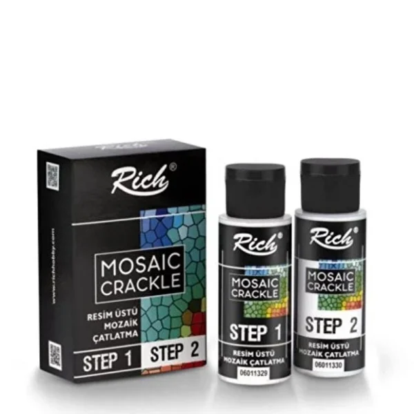 HIZLI TESLİMAT BAŞARILI SATICI Mozaik Çatlatma Step-1 Step-2 (mozaik Çatlatma) 60 Cc+60 Cc - 1 Rich Mozaik Çatlatma Step-1 Step-2 (mozaik Çatlatma) 60 Cc+60 Cc