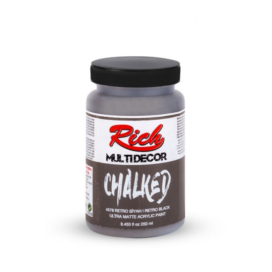 RİCH MULTIDECOR CHALKED RETRO SİYAH 250 ML