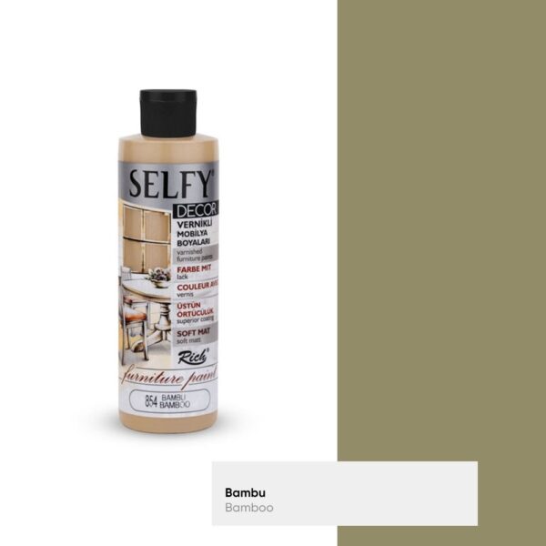 Rich Selfy Decor Vernikli Mobilya Boyası 240 ML bambu