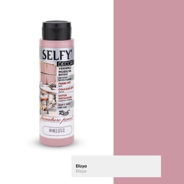 Rich Selfy Decor Vernikli Mobilya Boyası 240 ML elizya