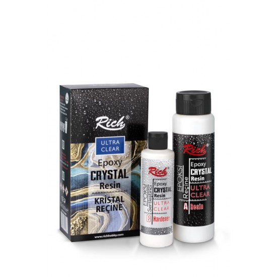 Rich Epoxy Crystal Resin Kristal Reçine 750ml Transparan Şeffaf