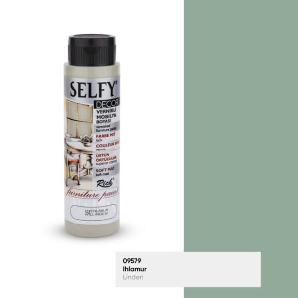 Rich Selfy Decor Vernikli Mobilya Boyası 240 ML Ihlamur