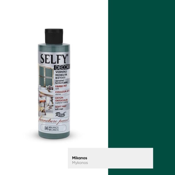 Rich Selfy Decor Vernikli Mobilya Boyası 240 ML Mikanos